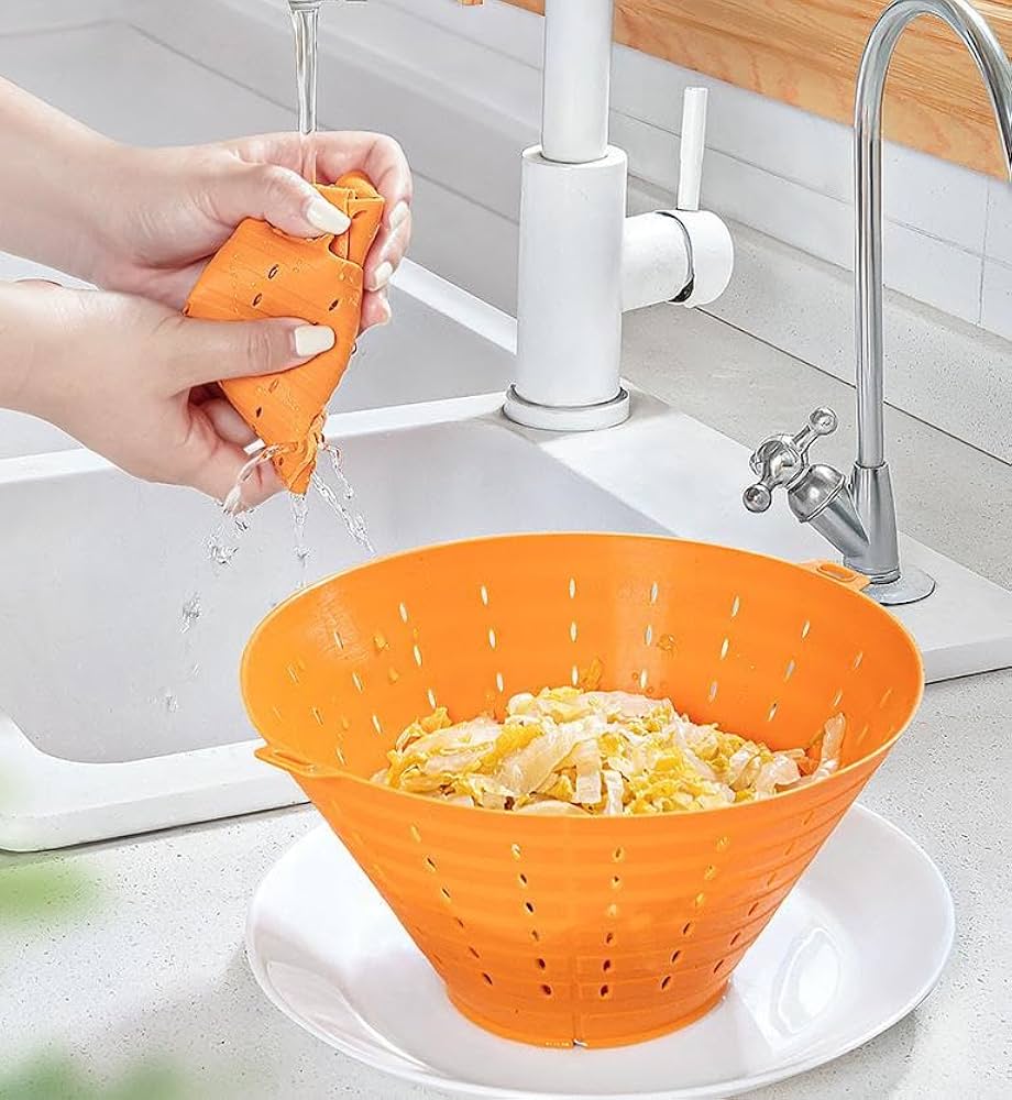 シリコンざる しぼって水切り シリコン ザル × 1個 ざる : 販促品のよしやま